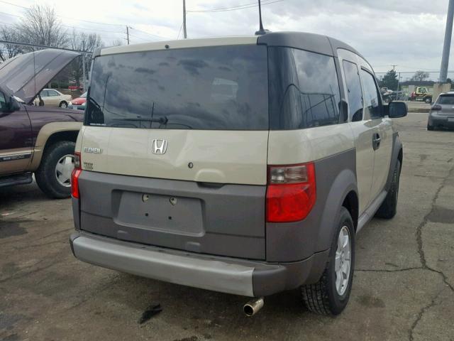 5J6YH286X5L010826 - 2005 HONDA ELEMENT EX BEIGE photo 4