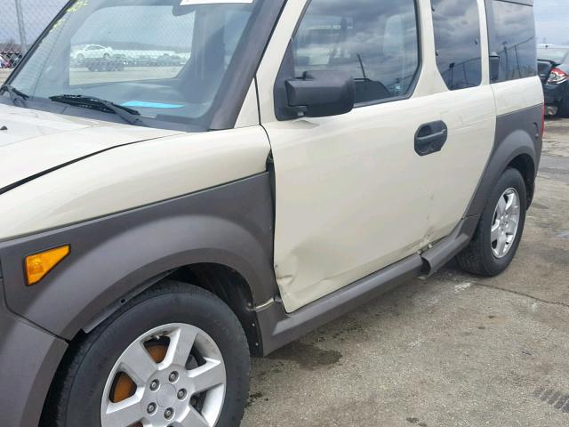 5J6YH286X5L010826 - 2005 HONDA ELEMENT EX BEIGE photo 9