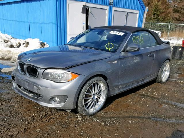 WBAUL7C59CVM83632 - 2012 BMW 128 I GRAY photo 2