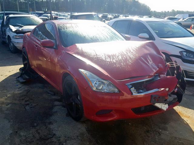 JN1CV6EK0AM103119 - 2010 INFINITI G37 BASE RED photo 1