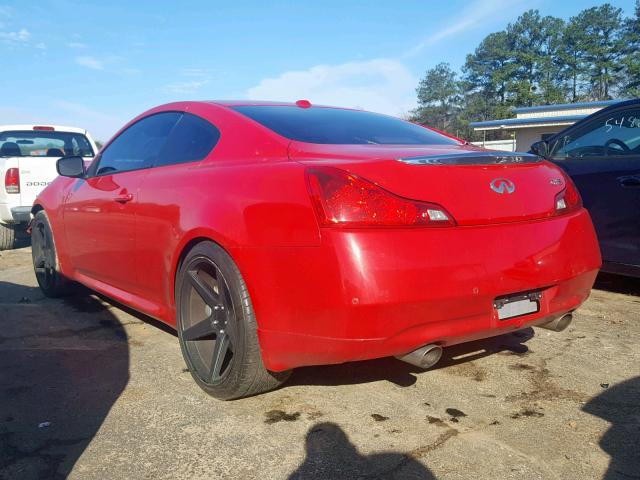 JN1CV6EK0AM103119 - 2010 INFINITI G37 BASE RED photo 3