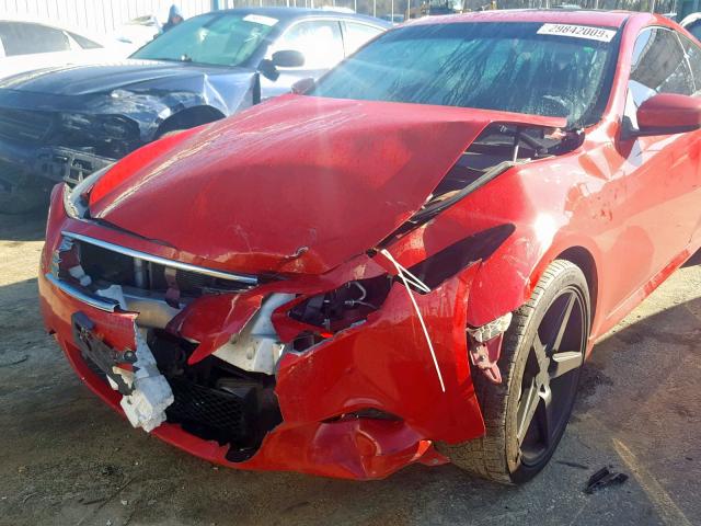 JN1CV6EK0AM103119 - 2010 INFINITI G37 BASE RED photo 9