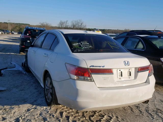 1HGCP2F8XCA108224 - 2012 HONDA ACCORD EXL WHITE photo 3