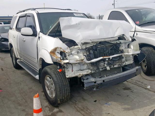 5TDZT38A21S039216 - 2001 TOYOTA SEQUOIA LI WHITE photo 1