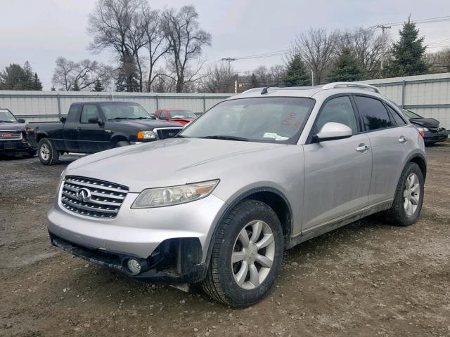 JNRAS08W54X219668 - 2004 INFINITI FX35 GRAY photo 2