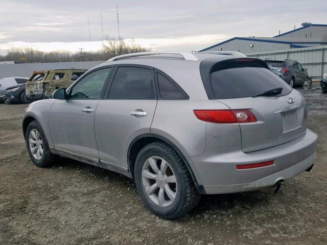 JNRAS08W54X219668 - 2004 INFINITI FX35 GRAY photo 3