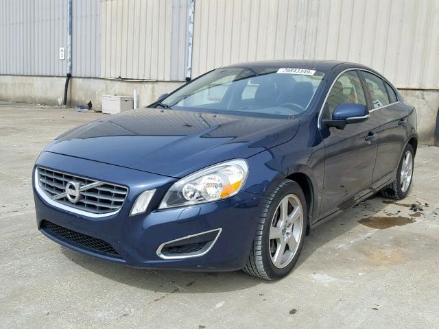 YV1612FS2D1224960 - 2013 VOLVO S60 T5 BLUE photo 2