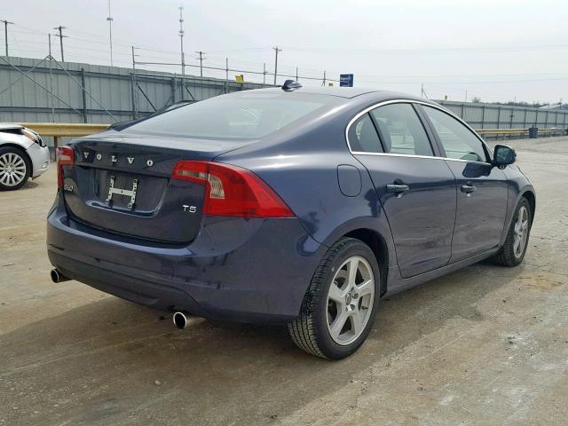 YV1612FS2D1224960 - 2013 VOLVO S60 T5 BLUE photo 4