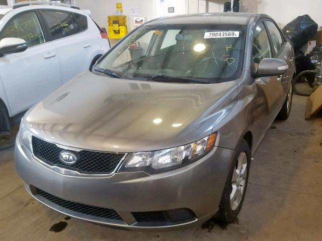 KNAFU4A21A5095448 - 2010 KIA FORTE EX GRAY photo 2