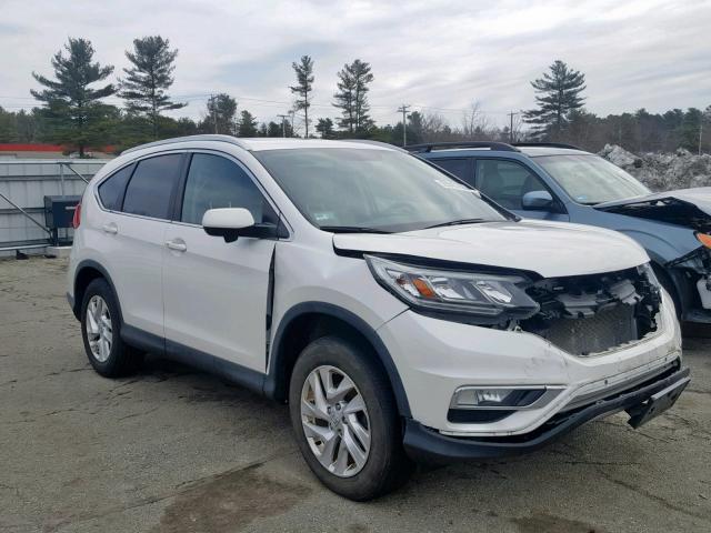 5J6RM4H78FL006277 - 2015 HONDA CR-V EXL WHITE photo 1