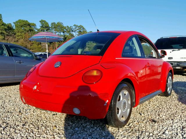 3VWBB61CXWM001884 - 1998 VOLKSWAGEN NEW BEETLE 红色 照片 4