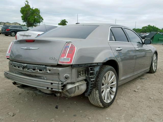 2C3CCAEG8EH156990 - 2014 CHRYSLER 300C GRAY photo 4