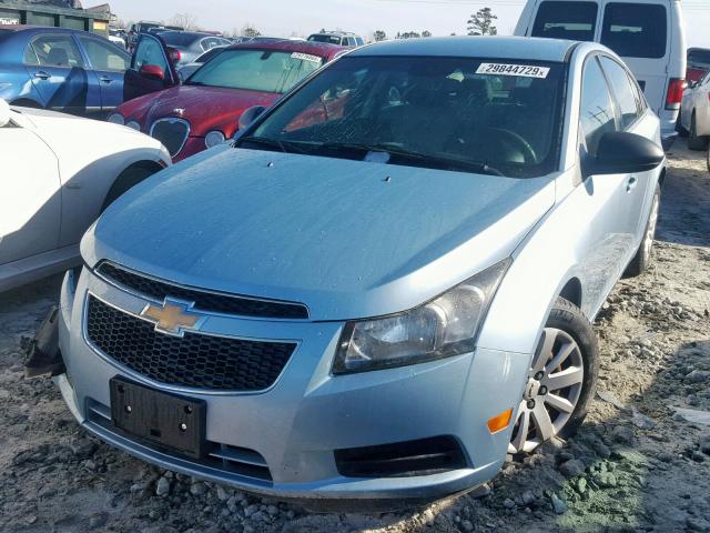 1G1PC5SHXB7172724 - 2011 CHEVROLET CRUZE LS BLUE photo 2