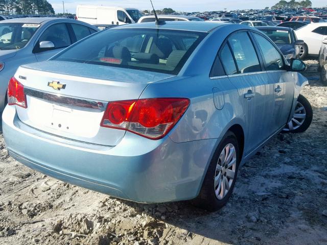 1G1PC5SHXB7172724 - 2011 CHEVROLET CRUZE LS BLUE photo 4