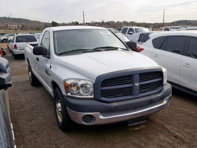 3D7KR26D17G766660 - 2007 DODGE RAM 2500 S WHITE photo 1