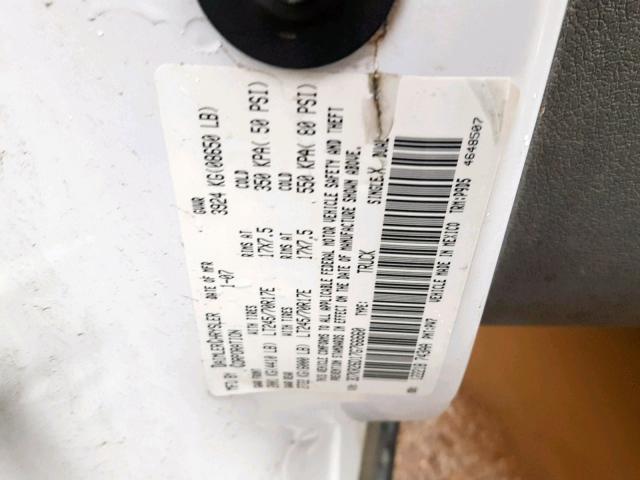 3D7KR26D17G766660 - 2007 DODGE RAM 2500 S WHITE photo 10