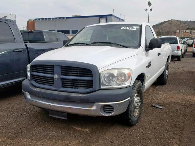 3D7KR26D17G766660 - 2007 DODGE RAM 2500 S WHITE photo 2