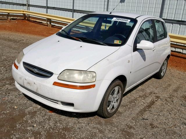 KL1TD66657B759376 - 2007 CHEVROLET AVEO BASE თეთრი ფოტო 2