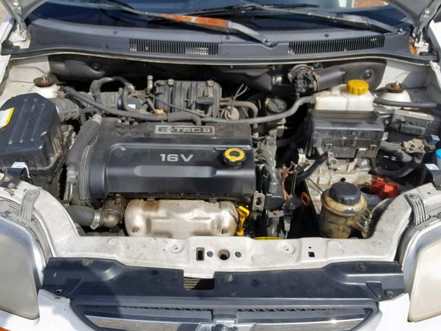 KL1TD66657B759376 - 2007 CHEVROLET AVEO BASE თეთრი ფოტო 7