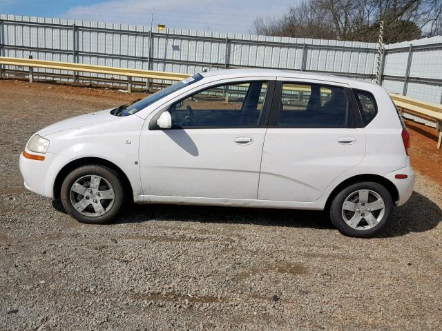 KL1TD66657B759376 - 2007 CHEVROLET AVEO BASE თეთრი ფოტო 9