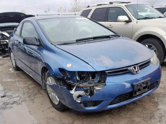 2HGFG11306H006598 - 2006 HONDA CIVIC DX V BLUE photo 1