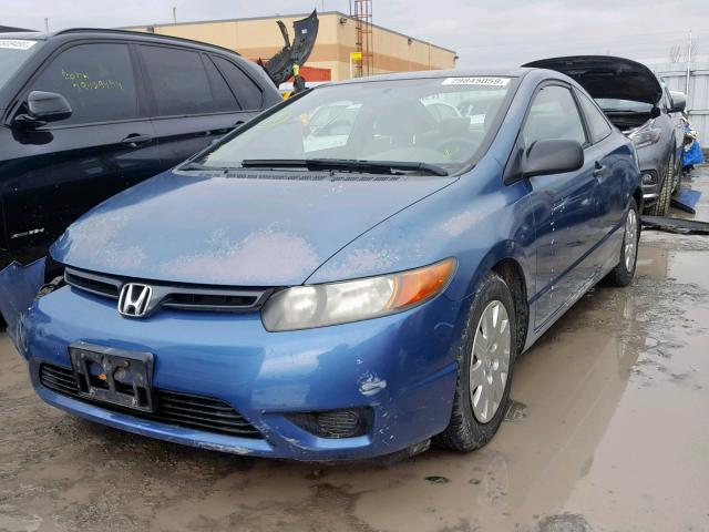 2HGFG11306H006598 - 2006 HONDA CIVIC DX V BLUE photo 2