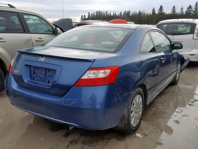 2HGFG11306H006598 - 2006 HONDA CIVIC DX V BLUE photo 4