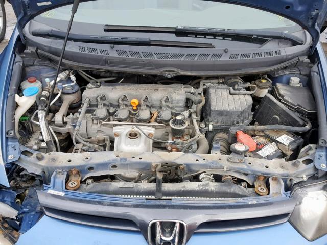 2HGFG11306H006598 - 2006 HONDA CIVIC DX V BLUE photo 7