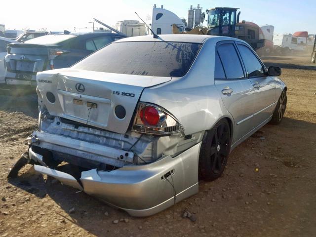 JTHBD192720036440 - 2002 LEXUS IS 300 SILVER photo 4