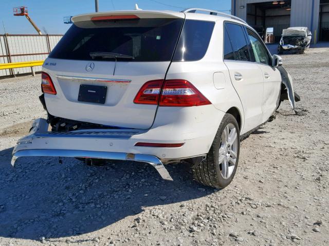 4JGDA5JB6FA570630 - 2015 MERCEDES-BENZ ML 350 WHITE photo 4