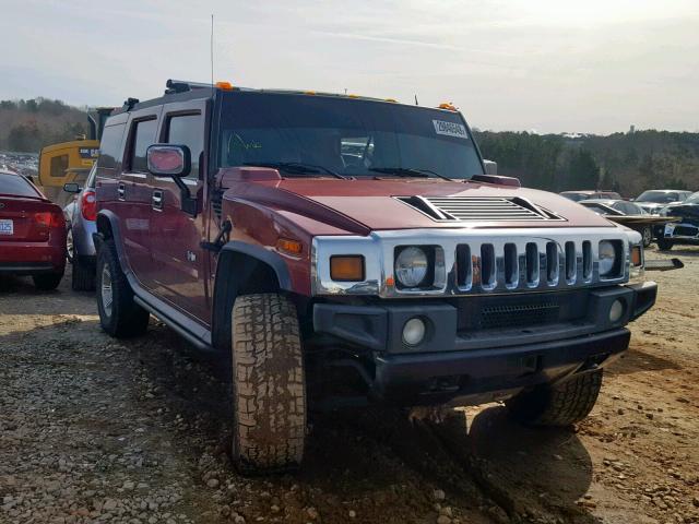 5GRGN23U74H107188 - 2004 HUMMER H2 BURGUNDY photo 1