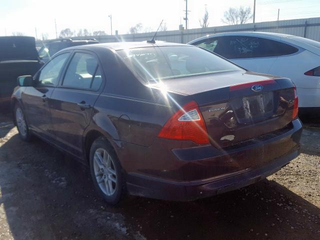 3FAHP0GA7BR290422 - 2011 FORD FUSION S  photo 3