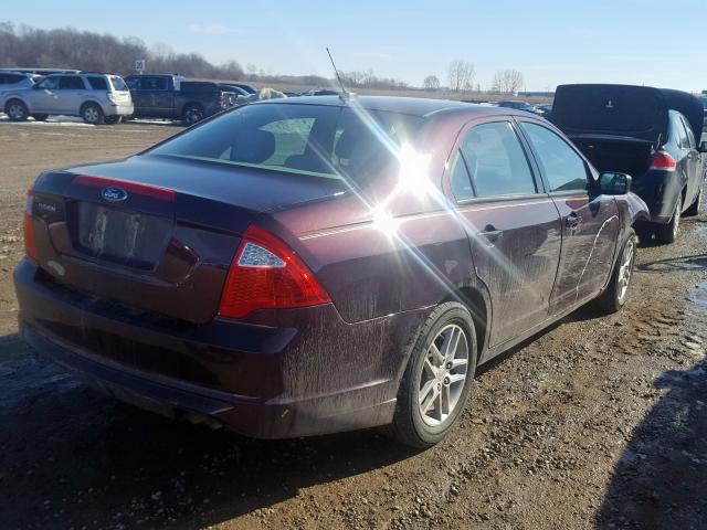 3FAHP0GA7BR290422 - 2011 FORD FUSION S  photo 4