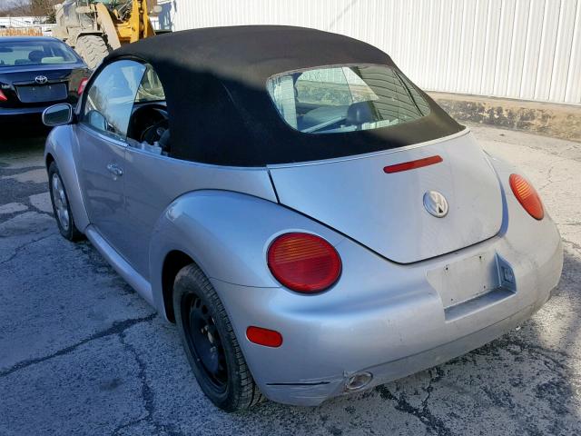 3VWCK21Y83M332127 - 2003 VOLKSWAGEN NEW BEETLE Silber Foto 3