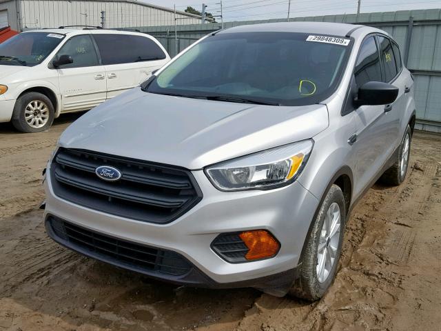 1FMCU0F74HUC59855 - 2017 FORD ESCAPE S SILVER photo 2