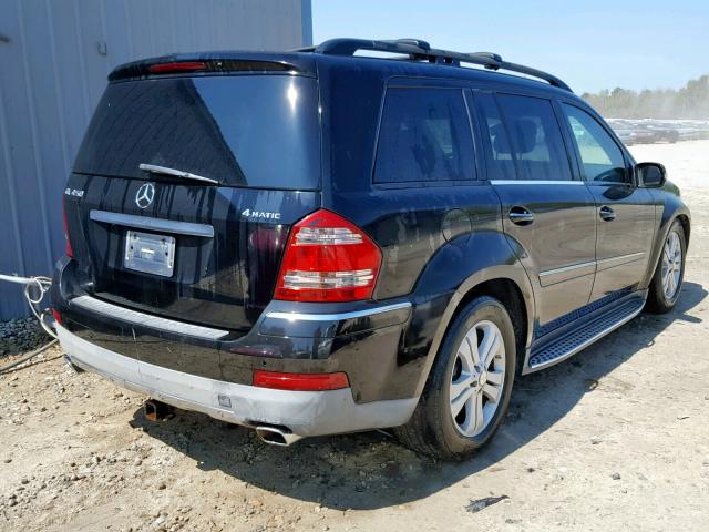 4JGBF71E68A326641 - 2008 MERCEDES-BENZ GL 450 4MA BLACK photo 4