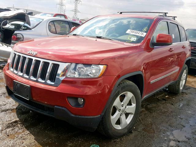 1J4RR4GG9BC701221 - 2011 JEEP GRAND CHER RED photo 2