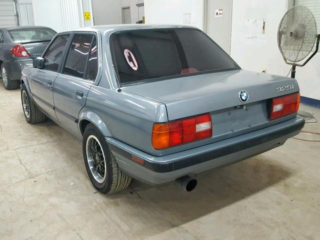 WBAAD2303K8848424 - 1989 BMW 325 I AUTO BLUE photo 3