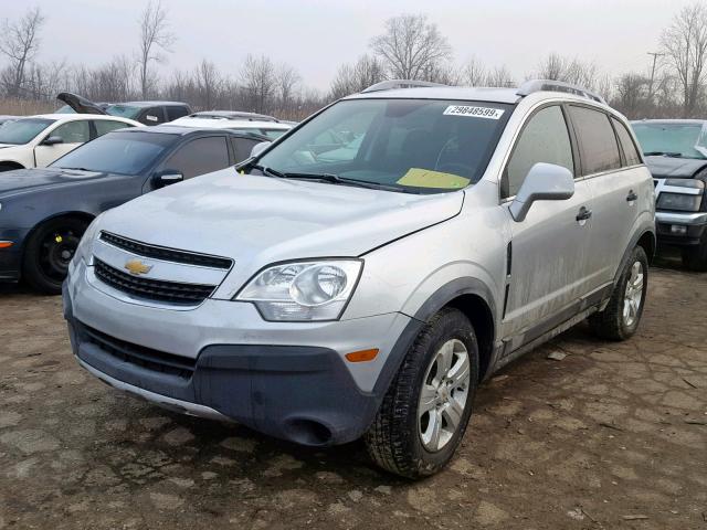 3GNAL1EK1ES647445 - 2014 CHEVROLET CAPTIVA LS ვერცხლისფერი ფოტო 2
