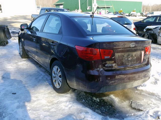 KNAFU4A23A5192571 - 2010 KIA FORTE EX BROWN photo 3