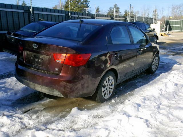 KNAFU4A23A5192571 - 2010 KIA FORTE EX BROWN photo 4