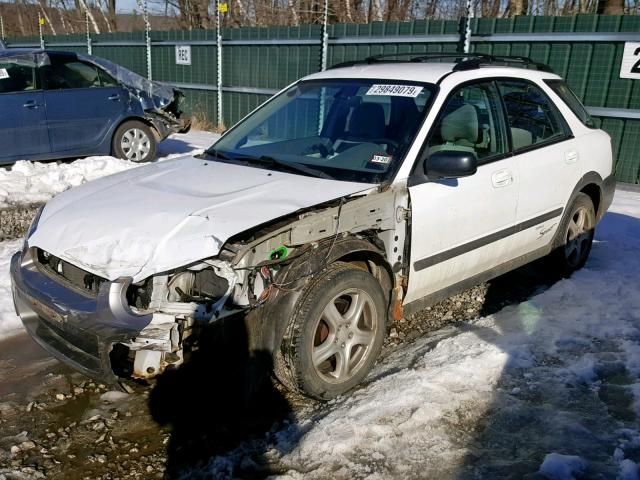 JF1GG68534H812368 - 2004 SUBARU IMPREZA OU WHITE photo 2