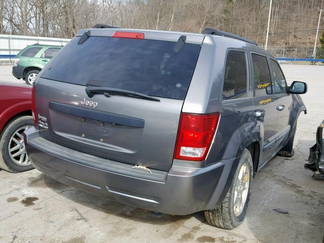 1J8GR48KX7C568193 - 2007 JEEP GRAND CHER GRAY photo 4