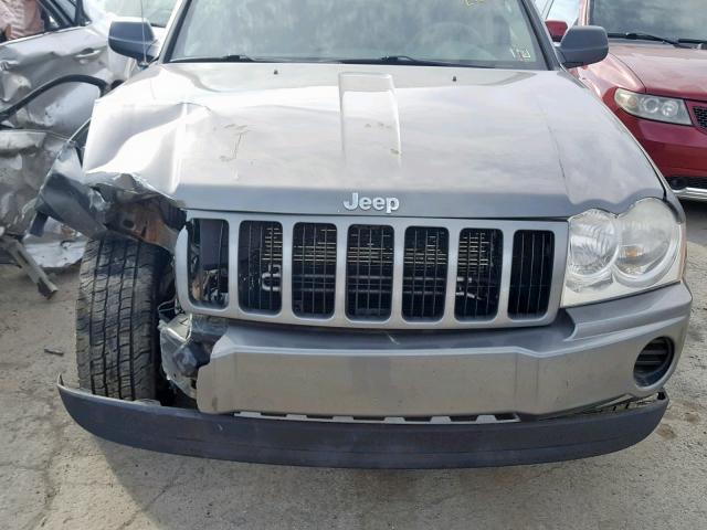 1J8GR48KX7C568193 - 2007 JEEP GRAND CHER GRAY photo 7