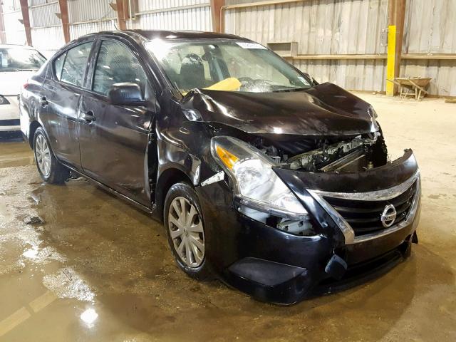 3N1CN7AP6FL803462 - 2015 NISSAN VERSA BLACK photo 1