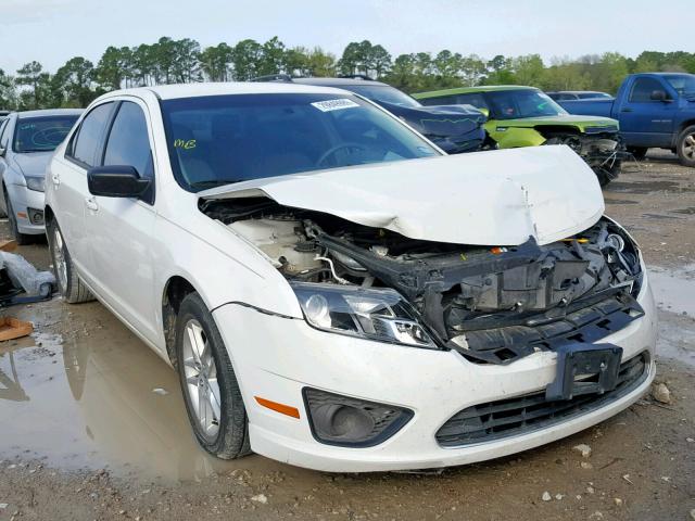 3FAHP0GA6BR268492 - 2011 FORD FUSION S WHITE photo 1