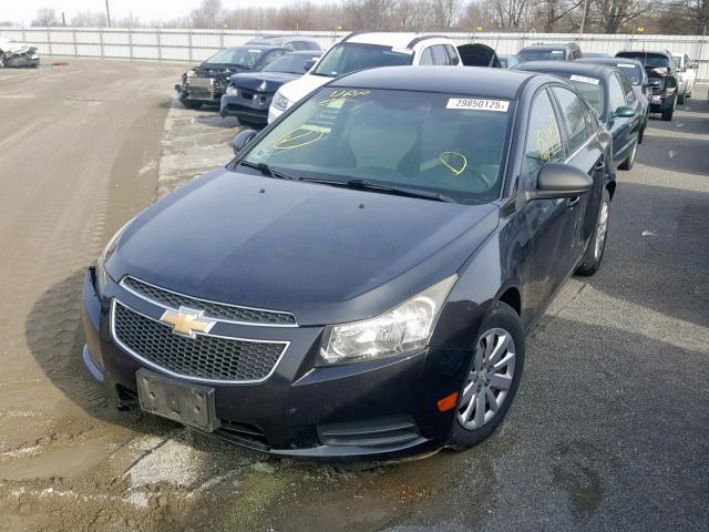 1G1PC5SH3B7278531 - 2011 CHEVROLET CRUZE LS BLUE photo 2