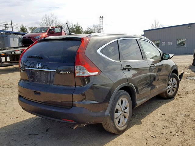 5J6RM4H72DL014307 - 2013 HONDA CR-V EXL BROWN photo 4