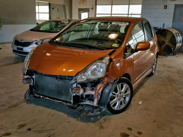 JHMGE8H56BS004767 - 2011 HONDA FIT SPORT BROWN photo 2