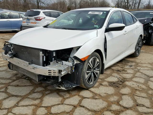 19XFC1F7XGE008975 - 2016 HONDA CIVIC EXL WHITE photo 2